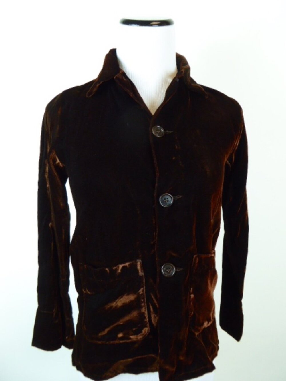 Etro brown velvet top button shirt jacket blazer girls 8 yr